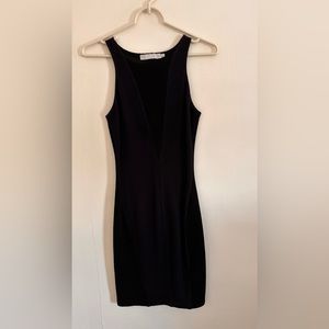 Kain stretchy black and navy cotton dress size P
